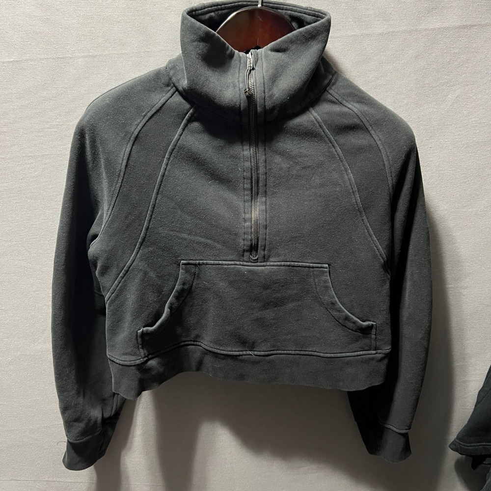 Lululemon Scuba Oversized Half-Zip Hoodie Black LW3DFJS M/L